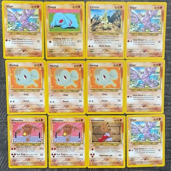 Pokemon | Toys | Lot Of 2 Neo Destiny Fighting Pokemon Cards | Poshmark
